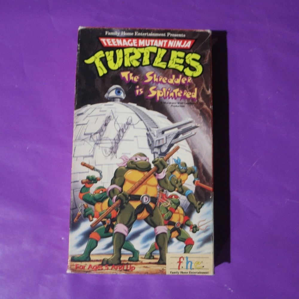 TMNT Shredder is Splintered VHS